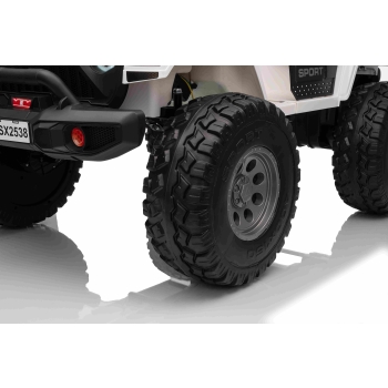 Auto na akumulator Extreme Sport 4x4 Zmienna Wielkość Biały SX2539.BIA